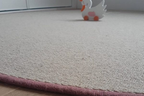 alfombra redonda de lana